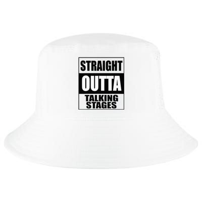 Funny Straight Outta Talking Stages for Singles Dating Cool Comfort Performance Bucket Hat