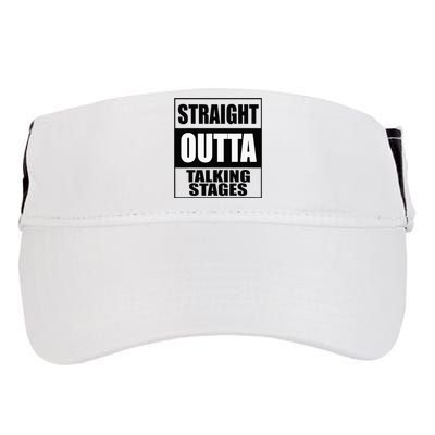 Funny Straight Outta Talking Stages for Singles Dating Adult Drive Performance Visor