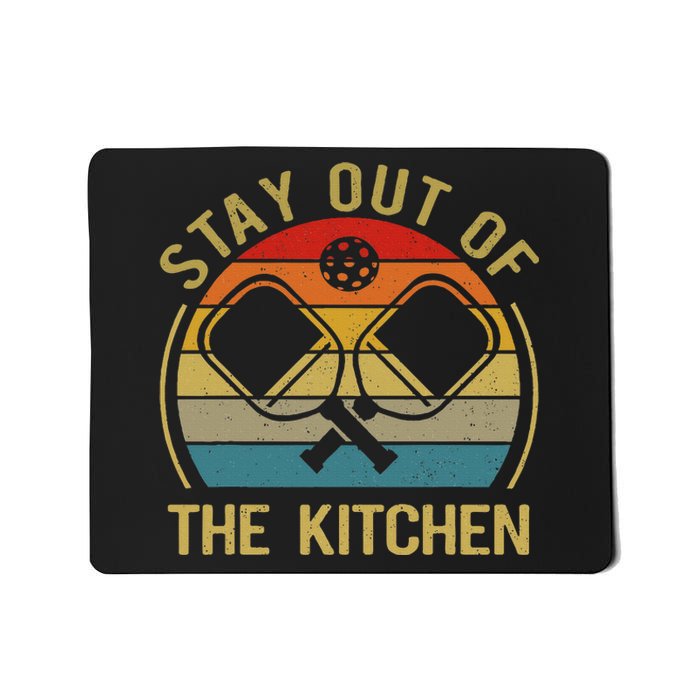 Funny Stay Out Of The Kitchen Pickleball Dad Mom Mousepad