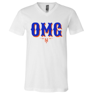 Funny Says Omg V-Neck T-Shirt