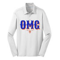 Funny Says Omg Silk Touch Performance Long Sleeve Polo