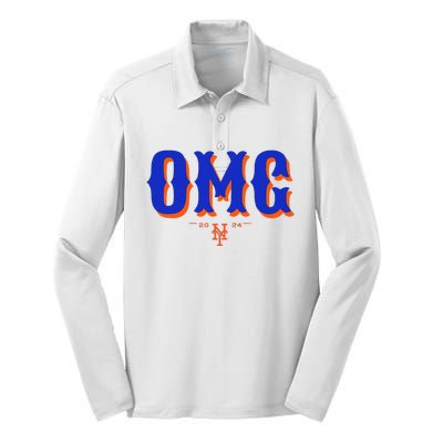 Funny Says Omg Silk Touch Performance Long Sleeve Polo