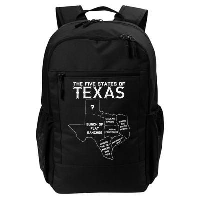 Five States Of Texas Funny Maps Of Dallas Houston Austin Backpack