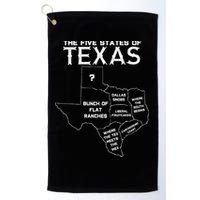 Five States Of Texas Funny Maps Of Dallas Houston Austin Golf Towel