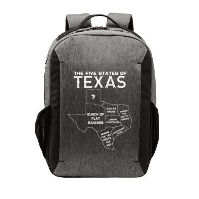 Five States Of Texas Funny Maps Of Dallas Houston Austin Vector Backpack