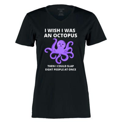 Funny Sarcastic Octopus Gift Women's Momentum V-Neck T-Shirt