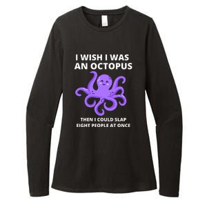 Funny Sarcastic Octopus Gift Womens CVC Long Sleeve Shirt