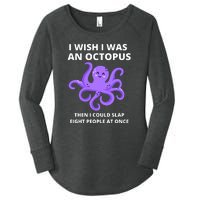 Funny Sarcastic Octopus Gift Women's Perfect Tri Tunic Long Sleeve Shirt