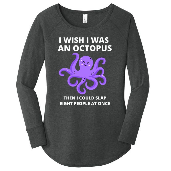 Funny Sarcastic Octopus Gift Women's Perfect Tri Tunic Long Sleeve Shirt