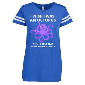 Funny Sarcastic Octopus Gift Enza Ladies Jersey Football T-Shirt