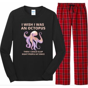 Funny Sarcastic Octopus Gift Long Sleeve Pajama Set