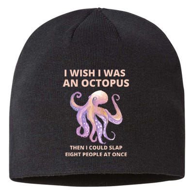 Funny Sarcastic Octopus Gift Sustainable Beanie