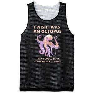 Funny Sarcastic Octopus Gift Mesh Reversible Basketball Jersey Tank