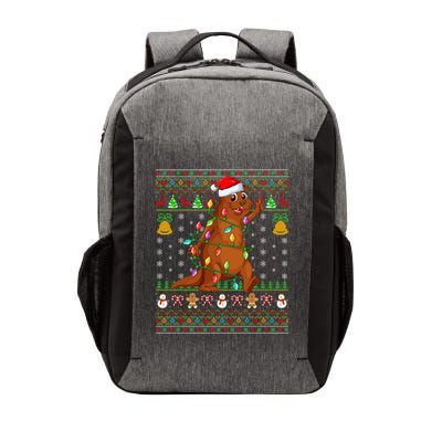 Funny Sea Otter Lover Xmas Santa Sea Otter Ugly Christmas Gift Vector Backpack