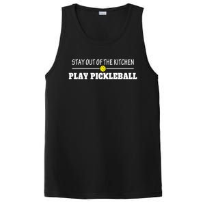 Funny Stay Out Of The Kitchen Play Pickleball Gift PosiCharge Competitor Tank