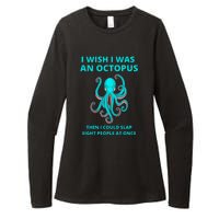 Funny Sarcastic Octopus Gift Womens CVC Long Sleeve Shirt