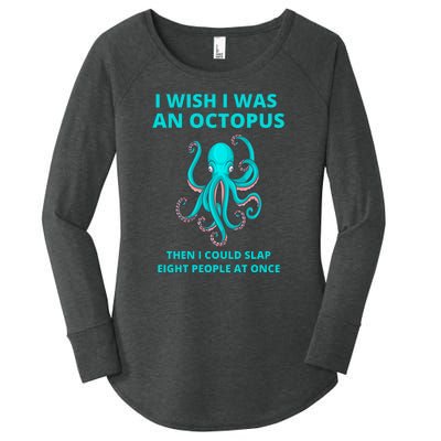 Funny Sarcastic Octopus Gift Women's Perfect Tri Tunic Long Sleeve Shirt