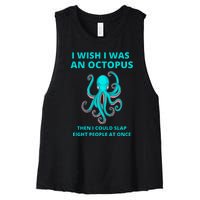 Funny Sarcastic Octopus Gift Women's Racerback Cropped Tank