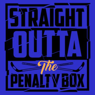 Funny Straight Outta The Penalty Box Cool Hockey Player Gift T-Shirt