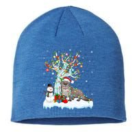 Funny Sea Otter Xmas Tree Lighting Santa Sea Otter Christmas Great Gift Sustainable Beanie