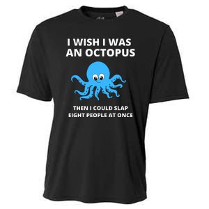 Funny Sarcastic Octopus Gift Cooling Performance Crew T-Shirt