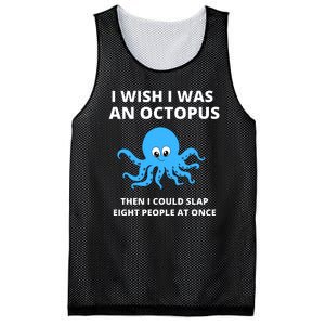 Funny Sarcastic Octopus Gift Mesh Reversible Basketball Jersey Tank