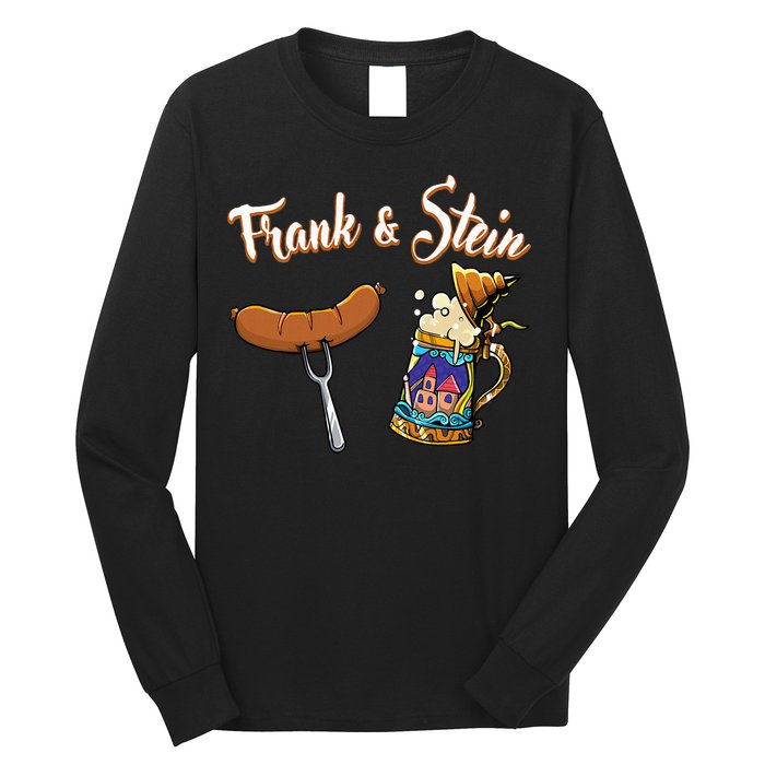 Frank & Stein Oktoberfest Funny Bratwurst Beer German Food Long Sleeve Shirt