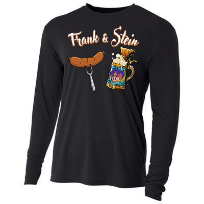 Frank & Stein Oktoberfest Funny Bratwurst Beer German Food Cooling Performance Long Sleeve Crew