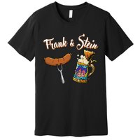 Frank & Stein Oktoberfest Funny Bratwurst Beer German Food Premium T-Shirt