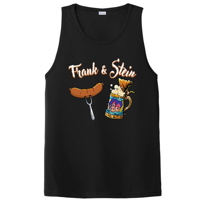 Frank & Stein Oktoberfest Funny Bratwurst Beer German Food PosiCharge Competitor Tank