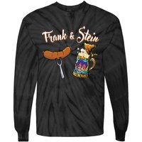 Frank & Stein Oktoberfest Funny Bratwurst Beer German Food Tie-Dye Long Sleeve Shirt