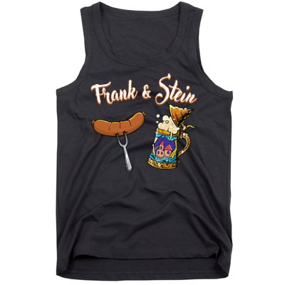 Frank & Stein Oktoberfest Funny Bratwurst Beer German Food Tank Top