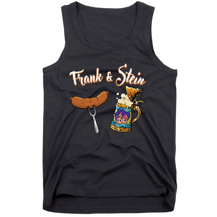 Frank & Stein Oktoberfest Funny Bratwurst Beer German Food Tank Top