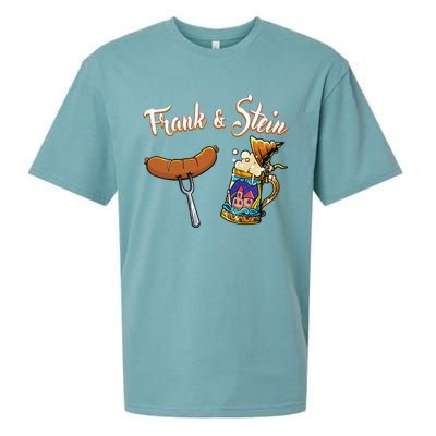 Frank & Stein Oktoberfest Funny Bratwurst Beer German Food Sueded Cloud Jersey T-Shirt