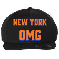 Funny Says Omg New York Apparel Wool Snapback Cap