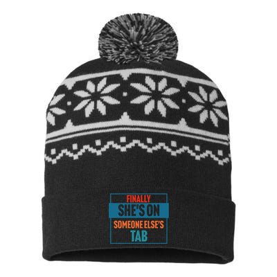 Finally SheS On Someone ElseS Tab USA-Made Snowflake Beanie