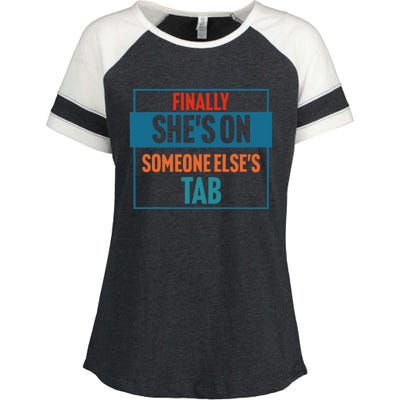 Finally SheS On Someone ElseS Tab Enza Ladies Jersey Colorblock Tee