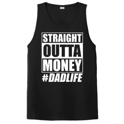 Funny Straight Outta Money #Dad Life Happy Fathers Day PosiCharge Competitor Tank