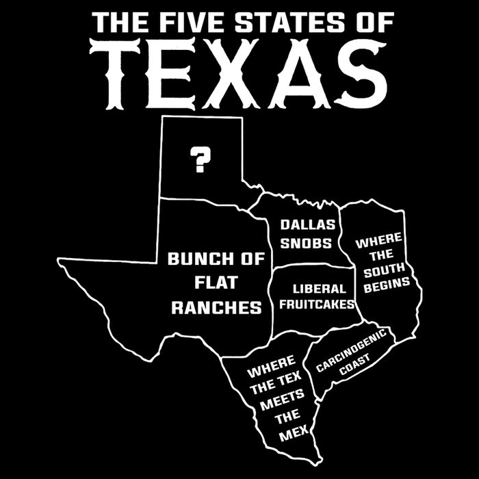 Five States Of Texas Funny Maps Of Dallas Houston Austin Sustainable Beanie