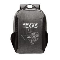 Five States Of Texas Funny Maps Of Dallas Houston Austin Vector Backpack
