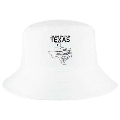 Five States Of Texas Funny Maps Of Dallas Houston Austin Cool Comfort Performance Bucket Hat