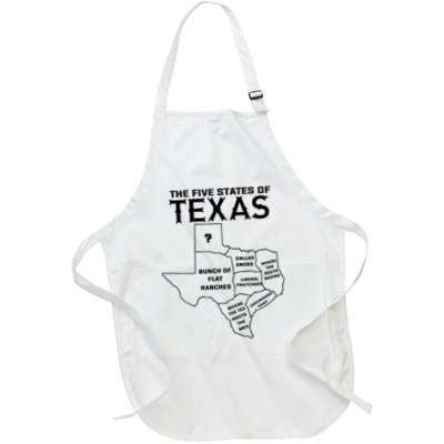 Five States Of Texas Funny Maps Of Dallas Houston Austin Apron