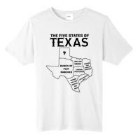 Five States Of Texas Funny Maps Of Dallas Houston Austin Tall Fusion ChromaSoft Performance T-Shirt