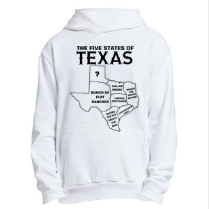 Five States Of Texas Funny Maps Of Dallas Houston Austin Urban Pullover Hoodie