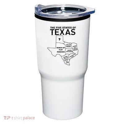Five States Of Texas Funny Maps Of Dallas Houston Austin Tumbler