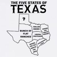 Five States Of Texas Funny Maps Of Dallas Houston Austin Cooling Performance Long Sleeve Crew