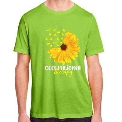 Funny Sunflower Occupational Therapy Month Ot Therapist Gift Adult ChromaSoft Performance T-Shirt