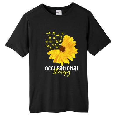 Funny Sunflower Occupational Therapy Month Ot Therapist Gift Tall Fusion ChromaSoft Performance T-Shirt