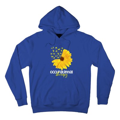 Funny Sunflower Occupational Therapy Month Ot Therapist Gift Hoodie