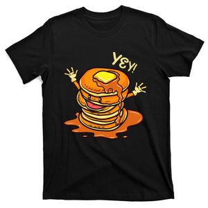 Funny Stack Of Pancakes And Pajamas Cute Kawaii Pancakes T-Shirt